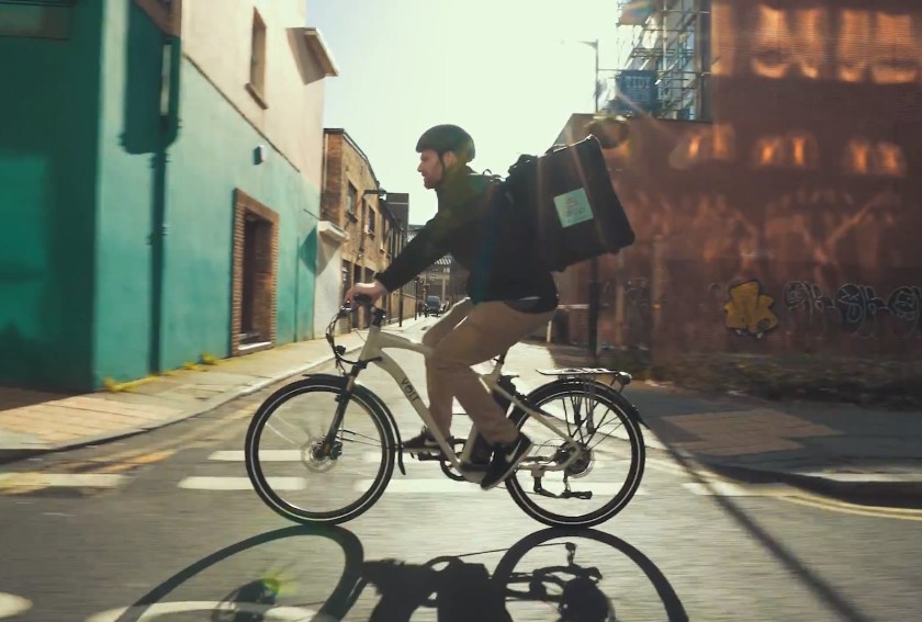 Drop wine delivery courier rides his VOLT electric bike