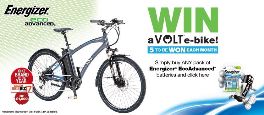Win a VOLT e-bike through Energizer Eco Advanced